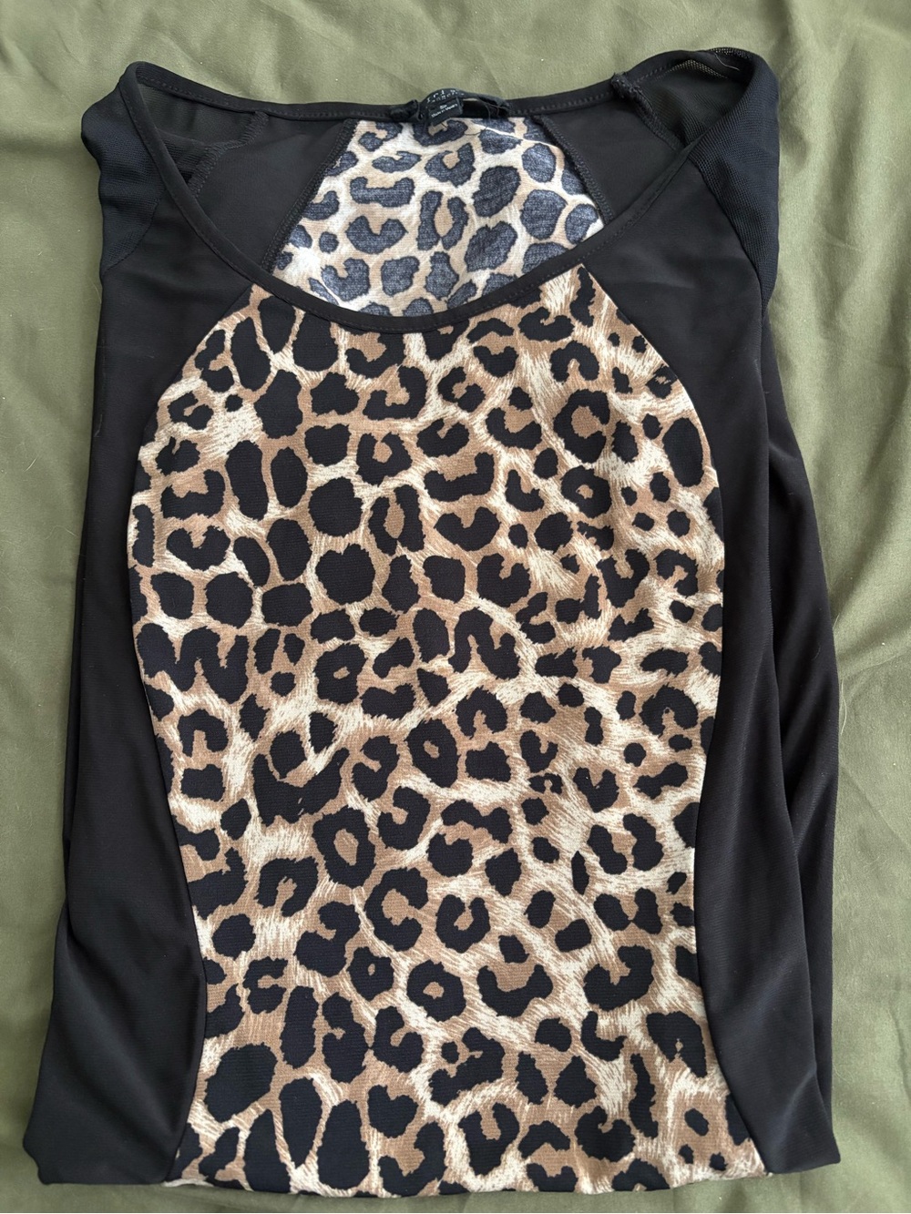 iris Leopard Print Mini Dress in Brown and Black - Picture 2 of 3